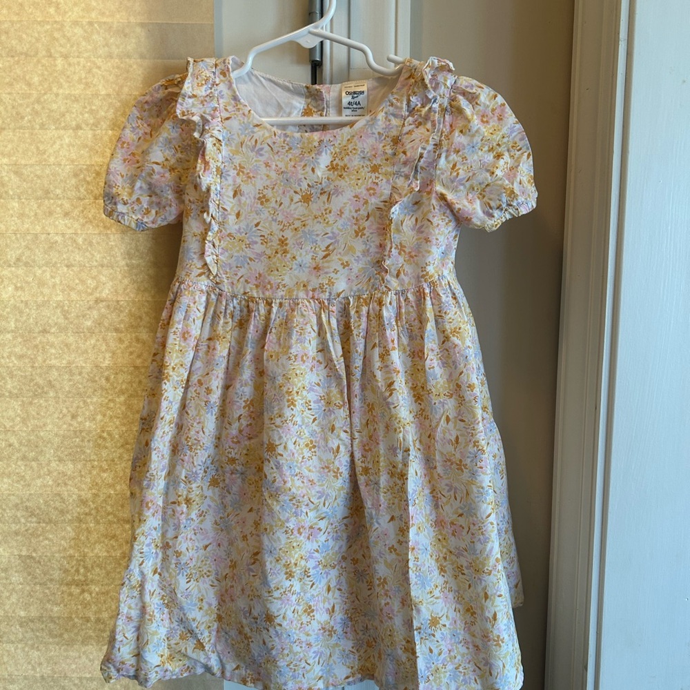 OshKosh B'gosh Floral Dress in Pink and Yellow